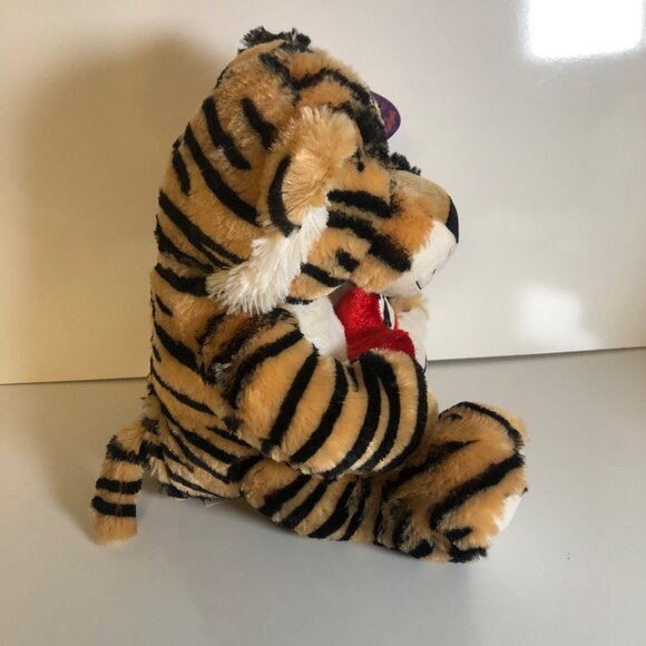 Sugar Loaf Plush Tiger Stuffed Animal Wild About You Heart Valentine Collection - Picture 4 of 8
